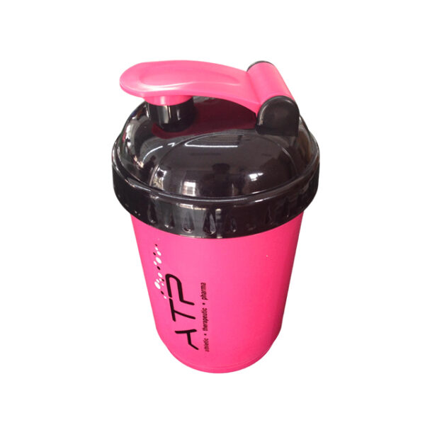 600ml 3 in 1 Protein Shaker Bottle With Wire Whisk Ball - Image 2